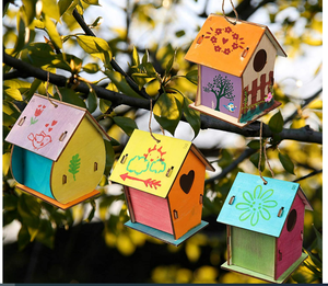 Laser cắt ván ép Bird Feeder gỗ treo birdhouse pethouse Dollhouse laser cắt tập tin svg DXF CDR Vector kế hoạch tập tin - Product Image 5