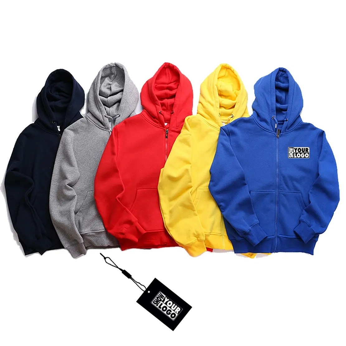 High quality custom printing full zip up hoodie men's fleece sweatshirt hoodies zipper unisex