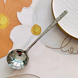 Cuchara de Sopa de Acero Inoxidable DF BC 316, Grado Alimenticio, Mango Largo, Apta para Lavavajillas y Horno, Sostenible, para el Hogar, para Olla Caliente - Product Image 2