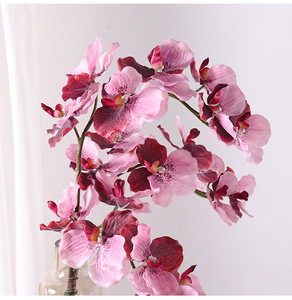 Nuovi Arrivi: Grandi Fiori Artificiali di Orchidea, 7 Teste, Effetto Realistico, Alta Simulazione, Design <span class=keywords><strong>Vanda</strong></span> Fatto a Mano, per San Valentino e Capodanno - Product Image 6