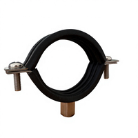 Collier de serrage circulaire en caoutchouc EPDM noir électrogalvanisé, robuste, pour tuyaux en PVC