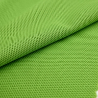 Oeil d'oiseau écologique 100% polyester recyclé tricoté sur mesure tissu de sport à mailles vertes pour vêtements de sport