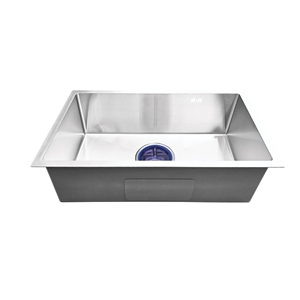 Évier de cuisine en acier inoxydable fait main, cuve simple, à encastrer sous plan, bassin profond, finition brossée, taille personnalisée, OEM ODM - Product Image 1