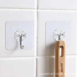 Popular <b>Large</b> Loading Capacity Simple Design Transparent Bathroom Kitchen Adhesive <b>Wall</b> <b>Hanger</b> Hook <b>Wall</b> Hook - Product Image 4
