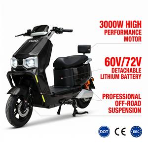 Moto électrique 60V 2000W, cadre en acier haute vitesse, vélo électrique <span class=keywords><strong>pour</strong></span> adultes, streetbike, 2 places, scooter à deux roues. - Product Image 1