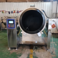 Machine à Frire Automatique en Acier Inoxydable 304 de 600L pour Boulangerie, Arachides, Guazi, Sésame et Préparations Alimentaires Préfabriquées