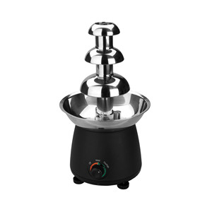 Mini fontana di cioccolato elettrica a 3 livelli in acciaio inox per feste ed eventi - Product Image 1