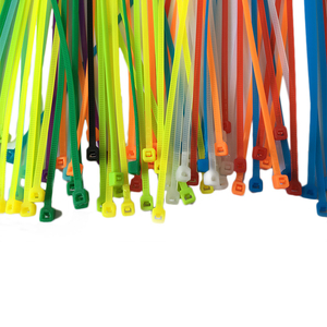 Bridas de Cable Autoblocantes de Nylon 66 Ecológicas, Tamaños Estándar, Amarillo, Negro, Rojo, Azul, Verde; 100mm 200mm 250mm, Reutilizables - Product Image 1