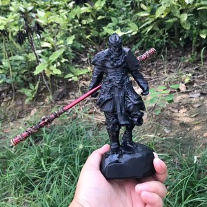 Offres Spéciales obsidienne singe roi sculpture dernière conception sculpté à la main mythe chinois cristal fabriqué cadeau - Product Image 4