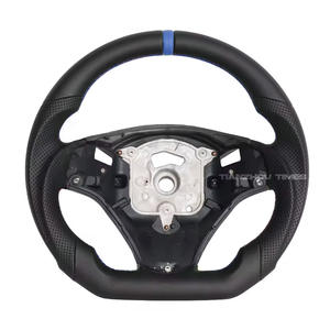 Volante de Fibra de Carbono Personalizado para <span class=keywords><strong>BMW</strong></span> Serie E E90 E60 E46 E92 E87 E39 X5 E70 X6 E71 E82 E93 E36 E91 E46 E53 M3 E63 con Palanca de Cambios - Product Image 3
