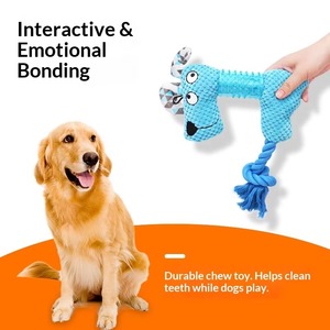 Dayanıklı TPR ve Pamuk Halat Köpek Çiğneme Oyuncağı Mısır Çekirdeği Şeklinde Sesli Oyuncak Küçük Orta Boy Köpekler İçin İnteraktif Diş Temizleme OEM - Product Image 1