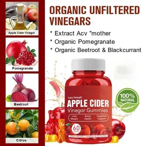 Gomitas de Vinagre de Sidra de Manzana Orgánico Keto Natural de 2000 mg, Vitaminas Veganas para Adelgazar, Control de Peso, Halal para Adultos - Product Image 2