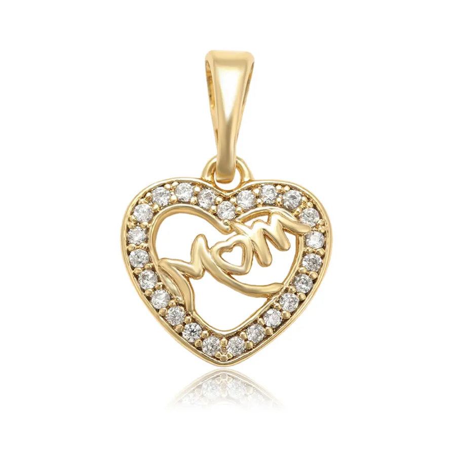 35448 Xuping fashion jewelry 2019 new arrival 14K gold plating heart shape pendant for mom's gift