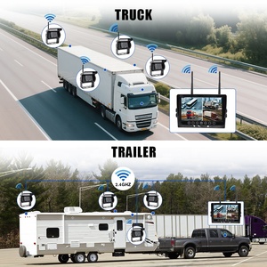 Monitor Táctil Inalámbrico <span class=keywords><strong>de</strong></span> 9 Pulgadas con Visión Nocturna Starlight, Sistema <span class=keywords><strong>de</strong></span> Cámara <span class=keywords><strong>de</strong></span> 360° para Automóvil, DVR para Vehículo, Cámara <span class=keywords><strong>de</strong></span> Visión Trasera para Camión, Monitoreo del Conductor - Product Image 4