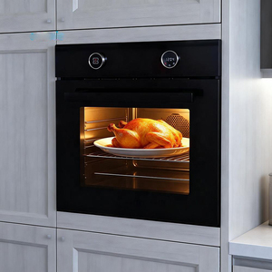 Four électrique noir 70L, four à pizza encastrable 60cm, double commande pour usage domestique, cuisson individuelle - Product Image 3