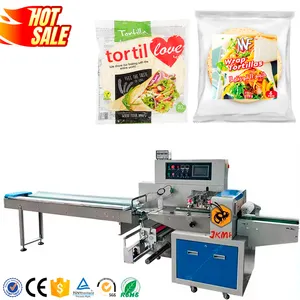 Hot Sales Automatic Tortilla Bread Bag Flow Packing Machine For Arabic Bread Pita Bread Packing Machine