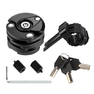 Candado de bicicleta plegable de alta seguridad con 2 llaves Candado de bicicleta Heavy Duty Bike Chian Lock con soporte