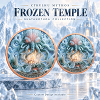 Pièce de collection en cuivre pur 999 de 1 oz, motif Cthulhu, haute relief, couleur UV, électroplaquée, imprimée en typographie, pièce de monnaie fantaisie en métal