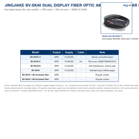 Amplificador de Fibra Óptica de Doble Pantalla JINGJIAKE BV-SK40-11, Salida NPN 12-24VDC, Sensor, Riel DIN 4095, Venta al por Mayor de Fábrica