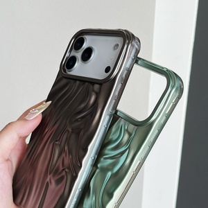 เคสโทรศัพท์มือถือ Senyork 3D ลายคลื่นเคลือบไฟฟ้า TPU สำหรับ iPhone 11 12 13 14 15 16 17 pro max ป้องกันการลื่นหลุด - Product Image 3