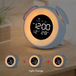 Réveil numérique pour enfants avec musique, horloge de bureau, lumière changeante, réveil, reloj despertador, montre de chevet - Product Image 6
