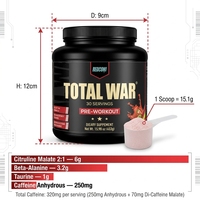 Poudre pré-entraînement avec bêta-alanine et citrulline malate pour la nutrition sportive cétogène des adultes