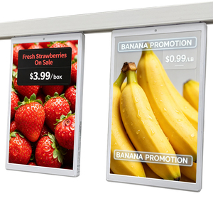 ป้ายราคาดิจิทัลแบบแขวนสองด้านขนาด 10.1 นิ้ว ระบบคลาวด์แมนเนจเมนท์ จอ LCD สีเต็มรูปแบบ 10.1 นิ้ว เครื่องเล่นโฆษณาอิเล็กทรอนิกส์ ป้ายชั้นวางสินค้าอิเล็กทรอนิกส์ ESL - Product Image 1