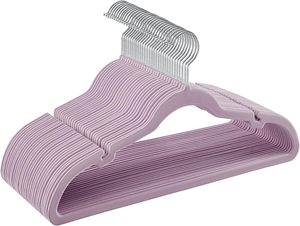 Perchas multifuncionales antideslizantes de terciopelo con muescas en los hombros para uso en la cocina del Hotel - Product Image 3