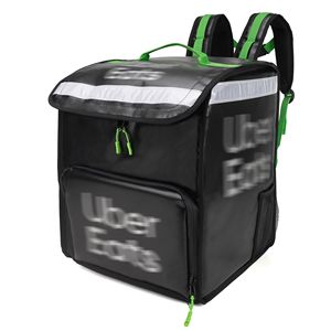 <span class=keywords><strong>Sac</strong></span> à <span class=keywords><strong>dos</strong></span> isotherme imperméable en cuir épaissi pour livraison UberEats, double bandoulière, stock usine - Product Image 1