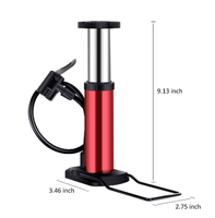 Mini pompe à vélo JYG006-FB personnalisable Corps portable en alliage d'aluminium avec ballon haute pression 17.3*8.8CM Type de valve Schrader