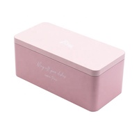 Boîte en fer blanc rectangulaire de haute qualité avec couvercle hermétique – Solution de rangement robuste pour la maison