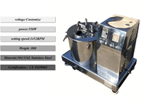 Hoge kwaliteit mandcentrifugeermachine met SKF-lager, 304/316L roestvrij staal, capaciteit 51-100l/u voor fruit- en groentesappen