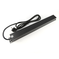 Prise de courant 1u pdu en alliage d'aluminium, connecteur standard allemand, 8 bits pour insertion d'ingénierie de armoire, livraison gratuite