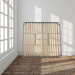 Tùy Chỉnh Kim Loại Thép Màu Chất Lượng Cao Tay Nghề Mạnh Mẽ Rắn Gỗ Thanh Hiện Đại Đầy Đủ Kích Thước Bằng Gỗ Kim Loại Nền Tảng Giường Khung - Product Image 1