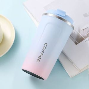 Vaso de Viaje de Acero Inoxidable de Doble Pared con Logotipo Personalizado, Libre de BPA, Reutilizable, de 380 ml y 510 ml, con Color Degradado, para Café y Leche - Product Image 3