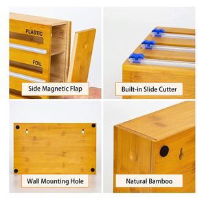 <b>Kitchen</b> <b>Wrap</b> Dispenser Magnetic Plastic <b>Wrap</b> Dispenser with Cutter - Product Image 3