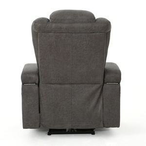 Mécanisme de canapé inclinable simple motorisé de luxe en tissu microfibre <span class=keywords><strong>pour</strong></span> salon <span class=keywords><strong>TV</strong></span> électrique de cinéma avec rallonge de <span class=keywords><strong>pied</strong></span> USB - Product Image 2