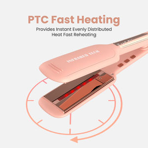 Outils professionnels de coiffeur planchas de cabello Salon infrarouge 450F Nano titane fer plat Portable lisseur de cheveux - Product Image 5