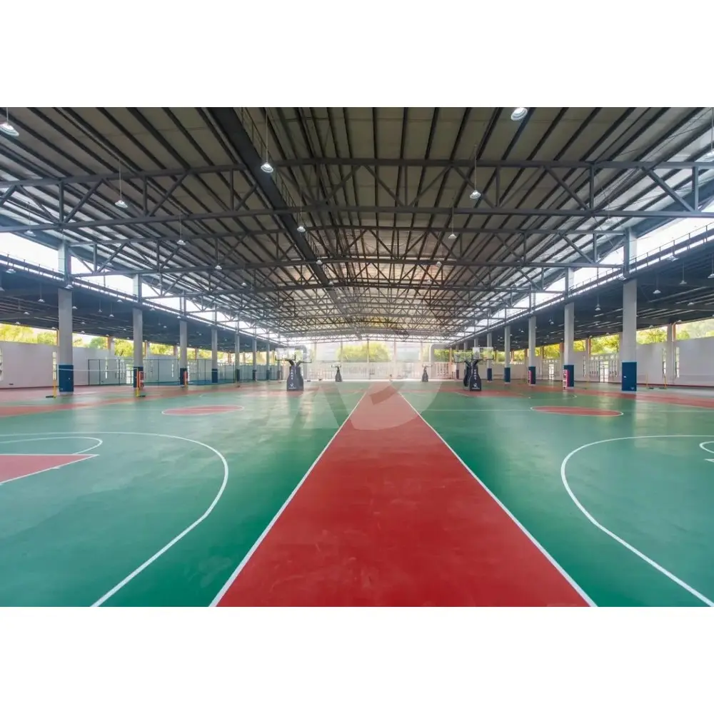 Edificios prefabricados de uso múltiple estructuras de acero ligero campo de fútbol sala de deportes y cancha de baloncesto para la venta
