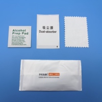 Kit de nettoyage d'écran avec lingettes alcoolisées et chiffon en microfibre pour téléphone, ordinateur, appareil photo, écrans en verre trempé carrés