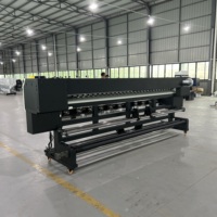 Impresora Plotter de Formato Grande de 3.2m a Precio de Fábrica, Impresora Digital de Inyección de Tinta con Plataforma de Calentamiento Delantera y Trasera para Cuero, Seda y Tela