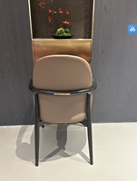 Chaises et tabourets de salle à manger de restaurant modernes, cuir synthétique, doux, durable, écologique, léger, usage commercial, hôtel, maison