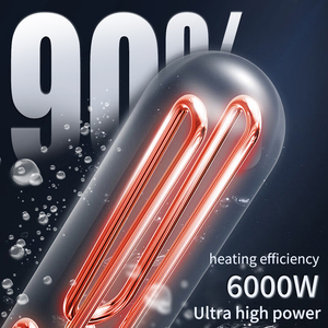 Calentador de agua eléctrico instantáneo sin tanque de 5500W para uso en ducha Calentador de <span class=keywords><strong>baño</strong></span> con Pantalla digital y protección contra sobrecalentamiento - Product Image 3