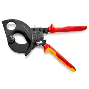 Knipex แร็ทเช็ตแร็คแอนด์พิเนียนเครื่องตัดสายเคเบิลพร้อมที่จับหุ้มฉนวน280มม. - Product Image 2