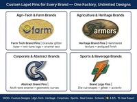 Maßgefertigte Ovale Glitzer-Sand-Gold Emaille Anstecknadel, Grün-Blaues E-Farm Logo Agri-Tech Unternehmens-Souvenir Metall-Abzeichen