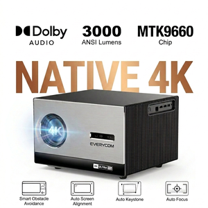 Proiettore Cinelux Nativo 4K con Audio Dolby, 4K Ultra HD, MTK9660, 3000 ANSI Lumen, Motore Ottico Integrato, Proiettore 4K per Home Theater - Product Image 1