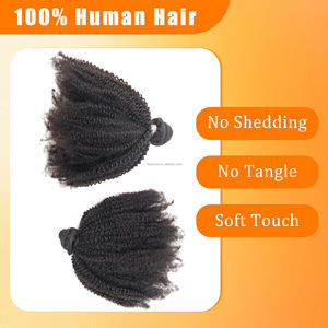 4A 4B 4C Afro crespo capelli ricci Extension vergine brasiliano capelli umani fasci Afro crespi capelli umani ricci fornitori - Product Image 5
