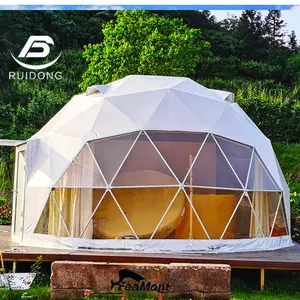 6m 8m Big Glamping Home Hotel Dome Tent With Bathroom