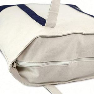 Sac de courses en coton réutilisable très résistant, sac fourre-tout en toile pour étudiants, avec logo personnalisé imprimé - Product Image 4