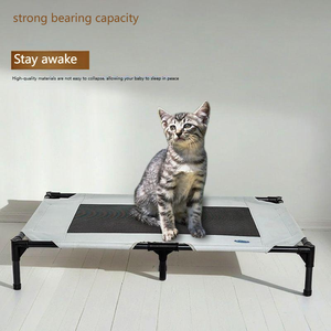 Factory Wholesale Washable Solid Rectangle Pet <strong>Beds</strong> <strong>Dog</strong> <strong>Beds</strong> Mesh <strong>Metal</strong> Frame All Seasons Portable Comfortable Moisture-proof - Product Image 4